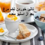 تاثیر خوردن تخم مرغ بعد از اسلیو معده